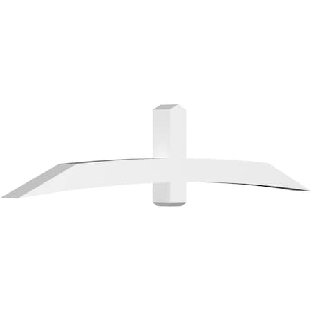 Ekena Millwork Bellingham Architectural Grade PVC Gable Bracket, 108"W x 22 1/2"H x 6"D x 6"F, 5/12 Pitch GBP108X23X0606BEL00